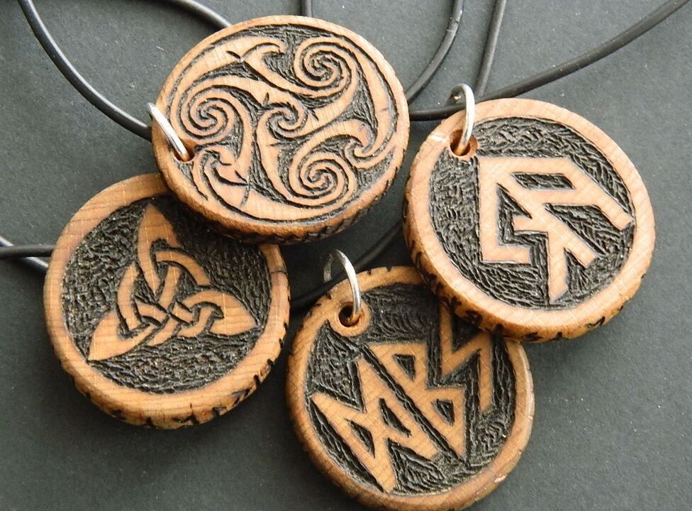 pendant with rune for good luck