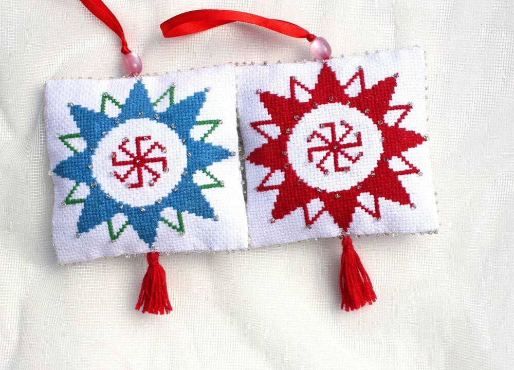 Slavic embroidery to attract money