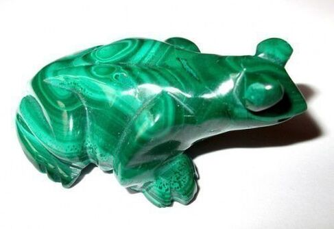 Green Malachite Frog as Amulet of Good Luck